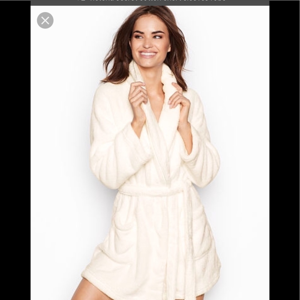 Sherpa lined very thick robe with hoodie